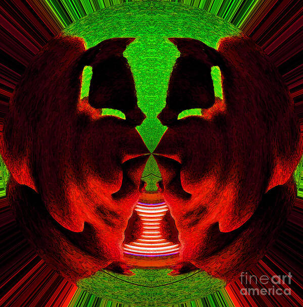 Red Art Print featuring the digital art Spark2 by Scott Evers