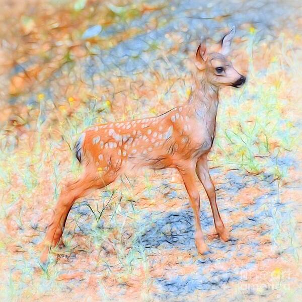 Spotted Fawn Art Print featuring the photograph Spotted Fawn by Patrick Witz