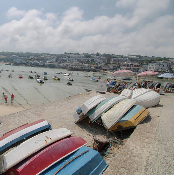 Cornwall Art Print featuring the photograph St Ives Harbour by Martin Newman