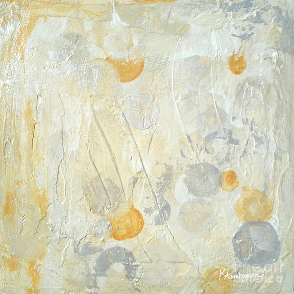 White Art Print featuring the painting Star by Kristen Abrahamson