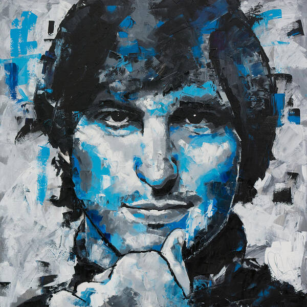 Steve Jobs Art Print featuring the painting Steve Jobs II by Richard Day