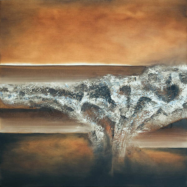 Oil Art Print featuring the painting Strata by Mike Irwin