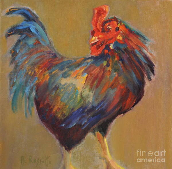 Strutting My Stuff Art Print featuring the painting Strutting My Stuff by B Rossitto