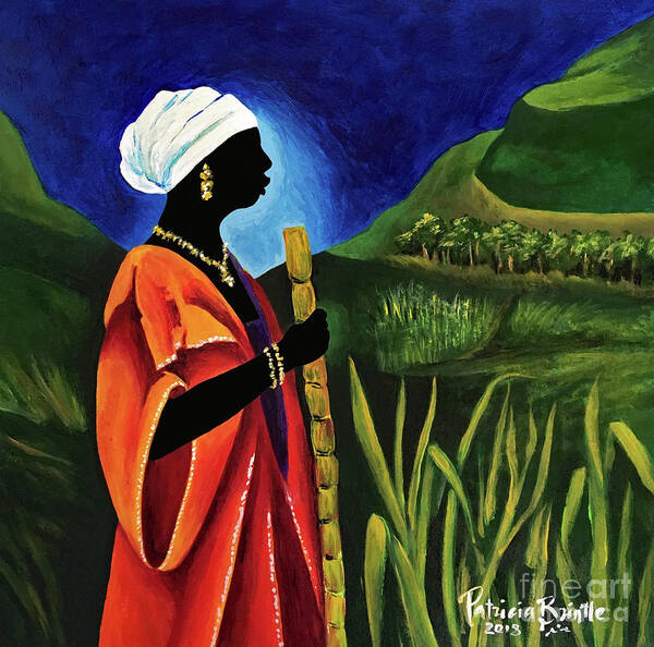 Haiti Art Print featuring the painting Sugarcane journey by Patricia Brintle