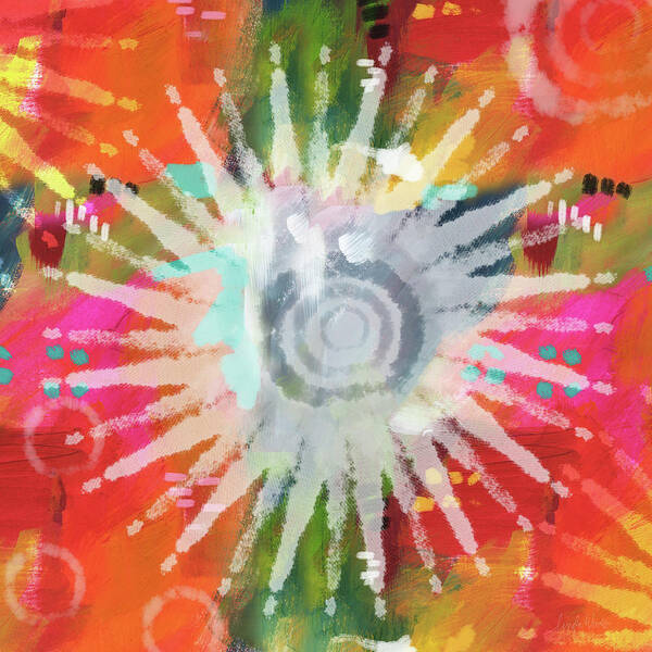 Groovy Art Print featuring the mixed media Summer Of Love- Art by Linda Woods by Linda Woods