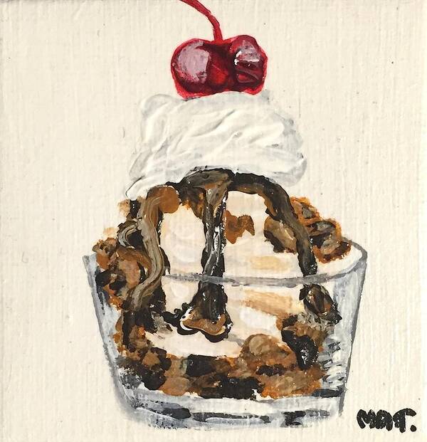 Ice Cream Art Print featuring the painting Sundae by Melissa Torres