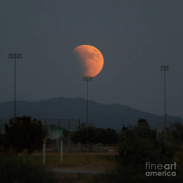 Super Moon Art Print featuring the photograph Supermoon Balancing Act by Marilyn Smith