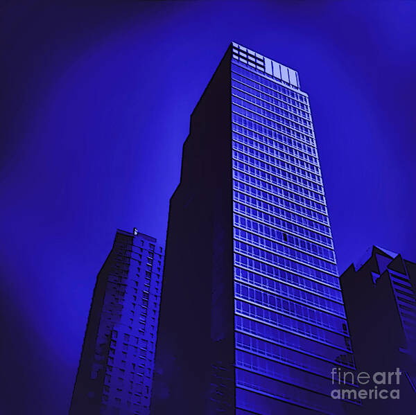 Buildings Art Print featuring the photograph The Blue Tower by Onedayoneimage Photography