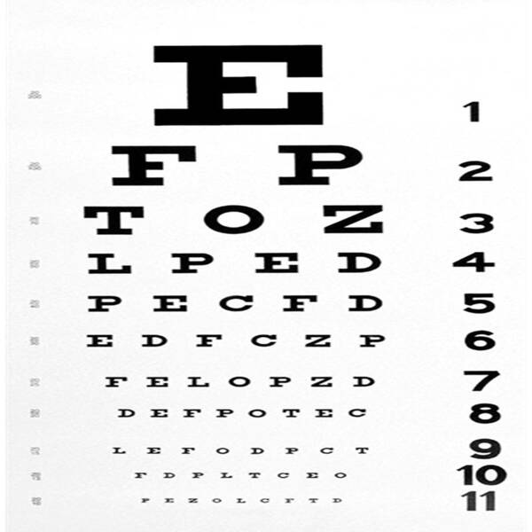 Alphabet Art Print featuring the photograph The Eye Chart by Florene Welebny