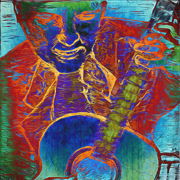 Guitar Art Print featuring the mixed media The Guitar Man - Two by Glenn McCarthy Art and Photography