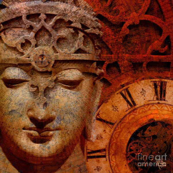 Time Art Print featuring the digital art The Illusion of Time by Christopher Beikmann