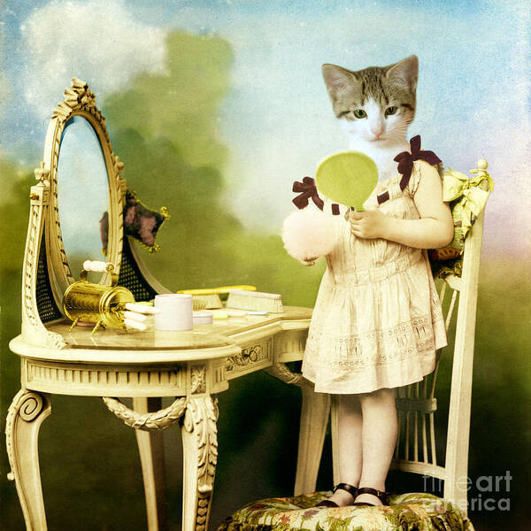 Cat Art Print featuring the photograph The impersonator by Martine Roch