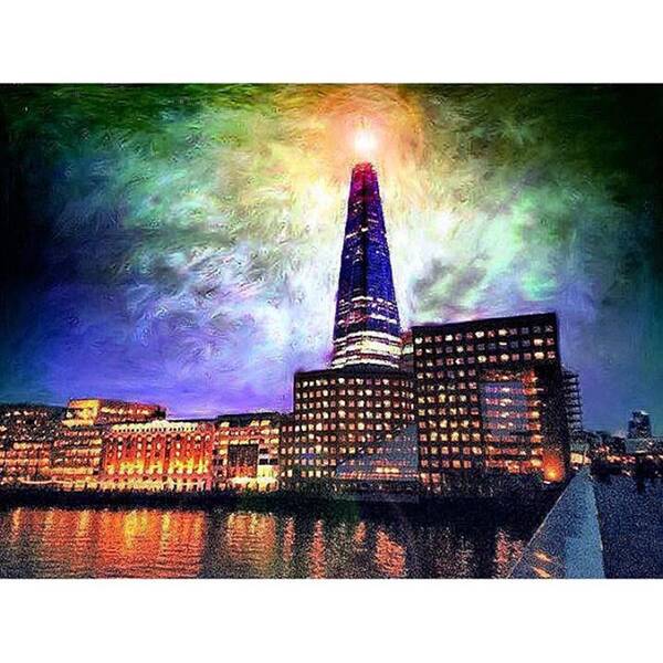 England Art Print featuring the photograph #theshard #tbt #throwbackthursday by James Young