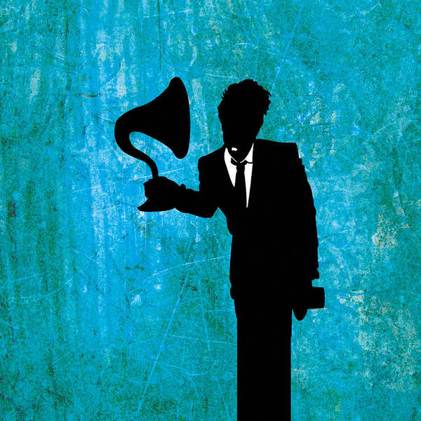 Tom Waits Art Print featuring the digital art Tom Waits by Janina Aberg