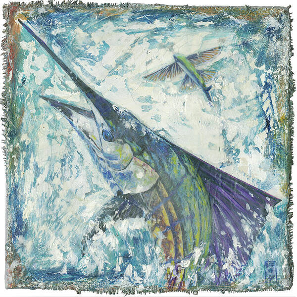 Sailfish Art Print featuring the painting Top Sail II by Danielle Perry