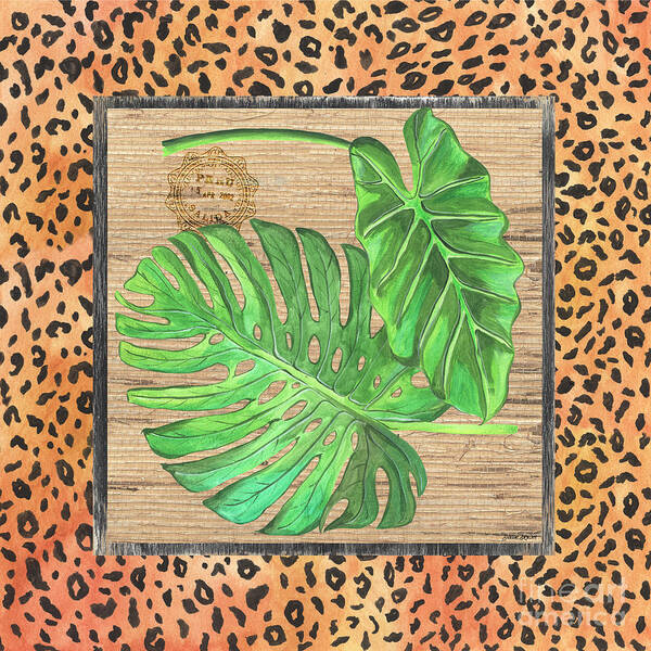Palm Art Print featuring the painting Tropical Palms 2 by Debbie DeWitt