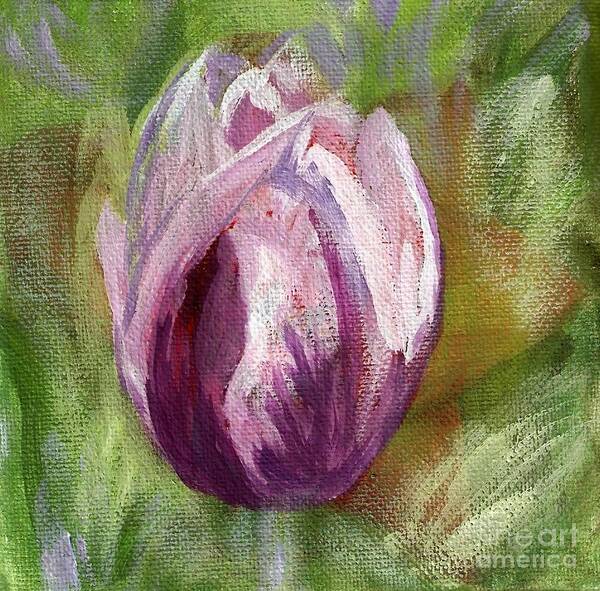 Tulip Art Print featuring the painting Tulip by Deb Stroh-Larson