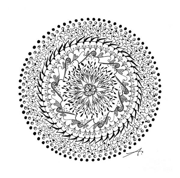 Drawing Art Print featuring the drawing Turning Point by Ana V Ramirez