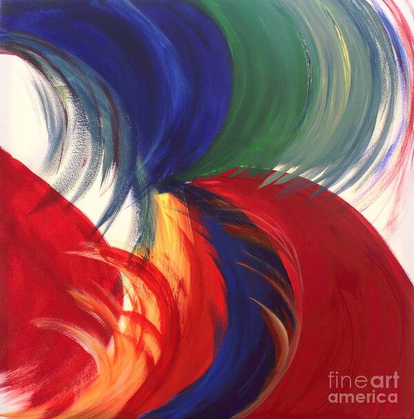 Vibrant Waves Art Print featuring the painting Freedom by Sarahleah Hankes