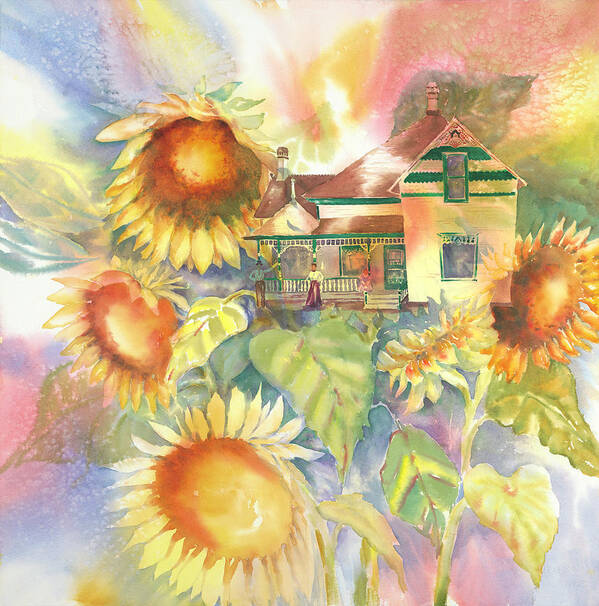 Sunflower Art Print featuring the painting A Home of My Own, 1905 by Tara Moorman