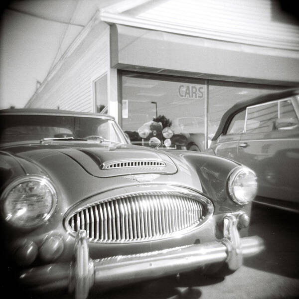 #jefffolger Art Print featuring the photograph Vintage car lot by Jeff Folger