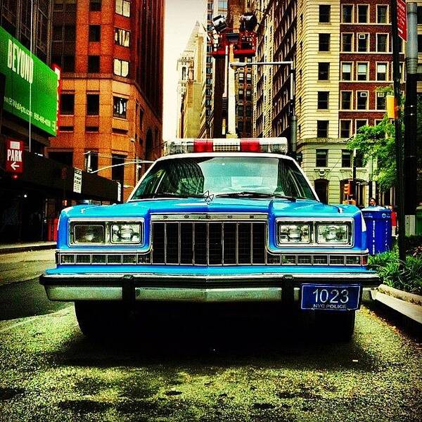 Dodge Art Print featuring the photograph Vintage Nypd. #car #nypd #nyc by Luke Kingma