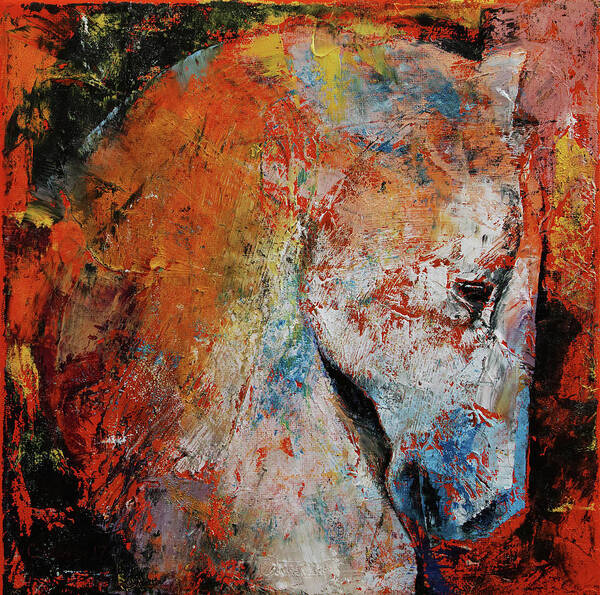 Art Art Print featuring the painting War Horse by Michael Creese