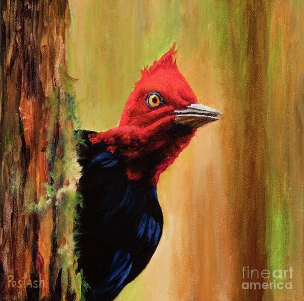 Nature Art Print featuring the painting Whats Up? by Igor Postash