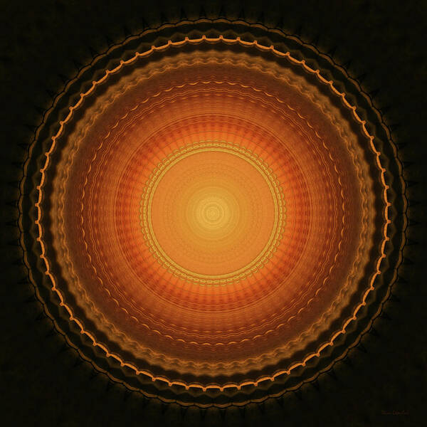 Kaleidoscope Art Print featuring the digital art Wheel Kaleidoscope by Wim Lanclus