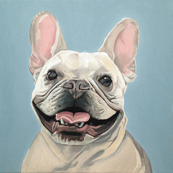 Dog Art Print featuring the painting Winston by Nathan Rhoads