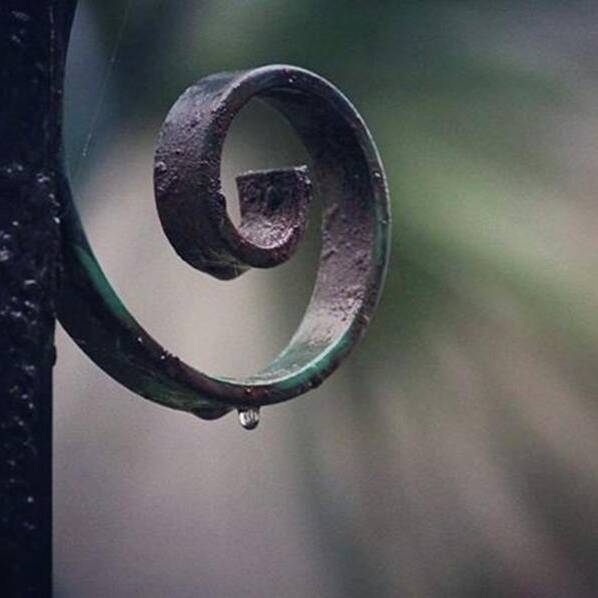 Rain Art Print featuring the photograph #winter #rain #rainyday #old #wornout by Alana Mifsud