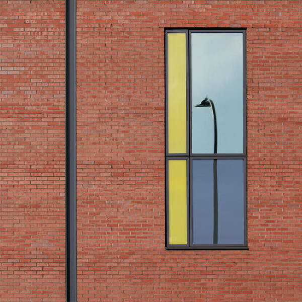 Urban Art Print featuring the photograph Square - Yorkshire Windows 4 by Stuart Allen