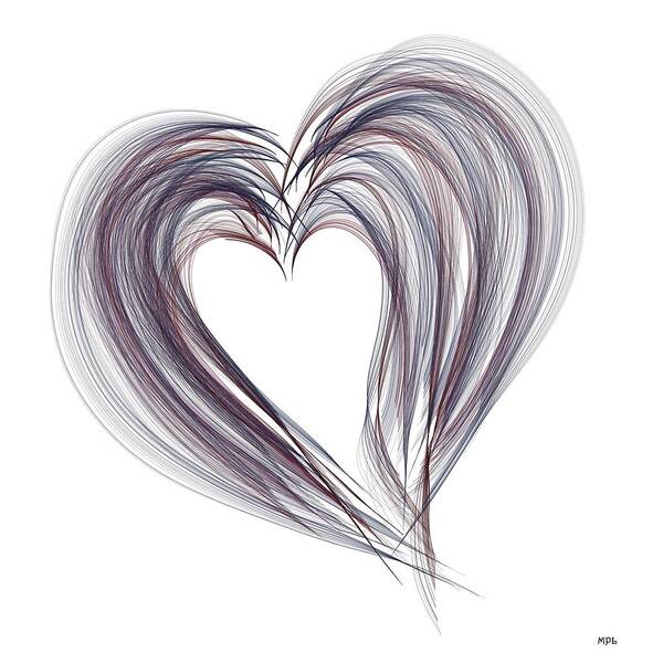 Heart Art Print featuring the painting You Have My Heart by Marian Lonzetta