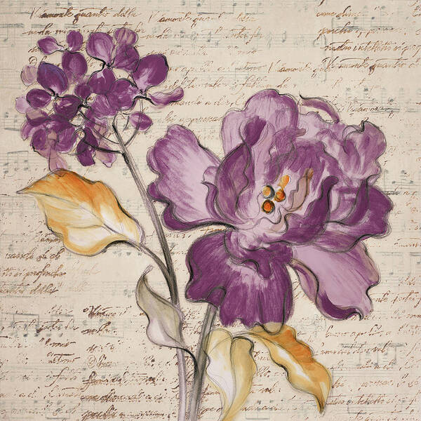 Lilac Art Print featuring the painting Lilac Beauty II #1 by Lanie Loreth