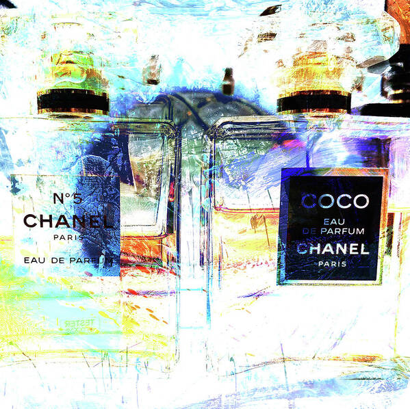 Coco Art Print featuring the digital art Coco Chanel by Carol Levin