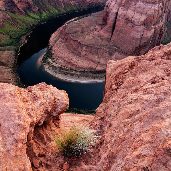 Scenics Art Print featuring the photograph Twilight Landscape Of Horseshoe Bend #1 by Rezus