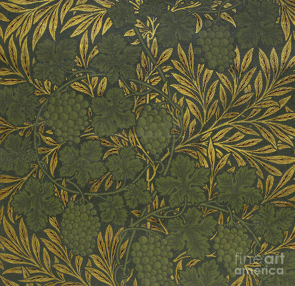 Wallpaper Sample Art Print featuring the painting Wallpaper Sample, 1873 by Morris and Co by William Morris