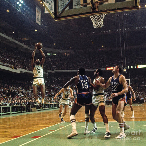 Nba Pro Basketball Art Print featuring the photograph Boston Celtics - Bill Russell by Dick Raphael