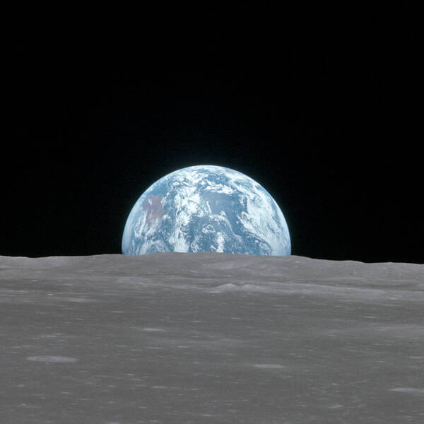 1969 Art Print featuring the photograph Apollo 11, Earthrise, 1969 #3 by Science Source