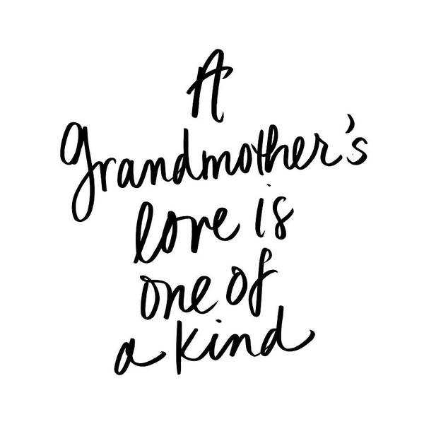 Grandmother's Art Print featuring the digital art A Grandmother's Love by Sd Graphics Studio
