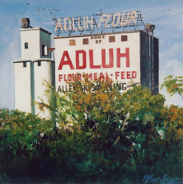 Adluh Art Print featuring the painting Adluh by Blue Sky