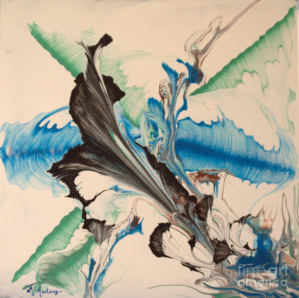 Air Art Print featuring the painting Air Dance by Maria Martinez