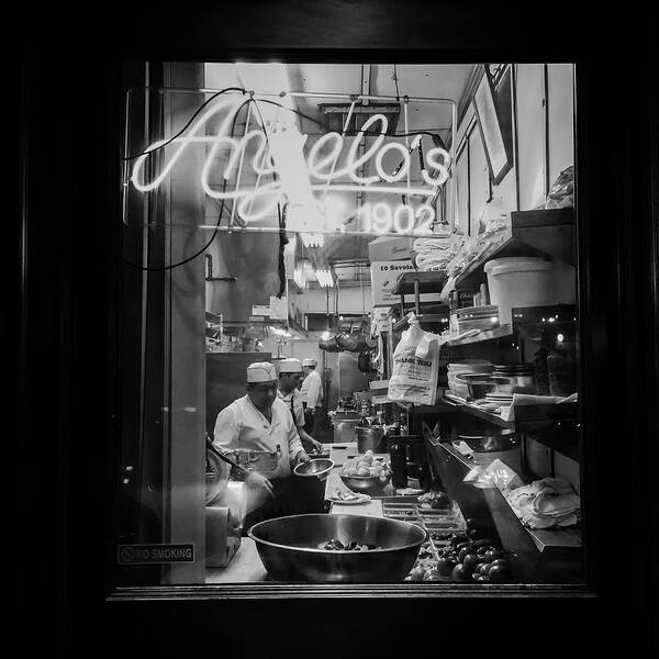 Angelo's Art Print featuring the photograph Angelo's of Mulberry Street by Michael Gerbino