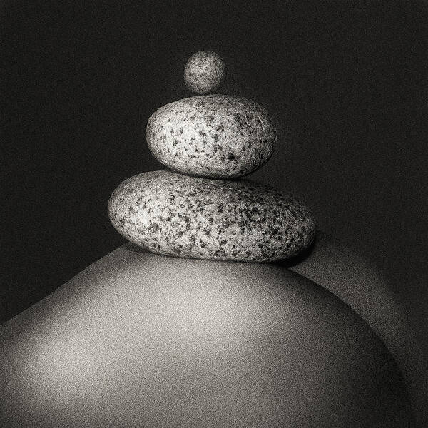 Fine Art Nude Art Print featuring the photograph Balance by Jan Donckers