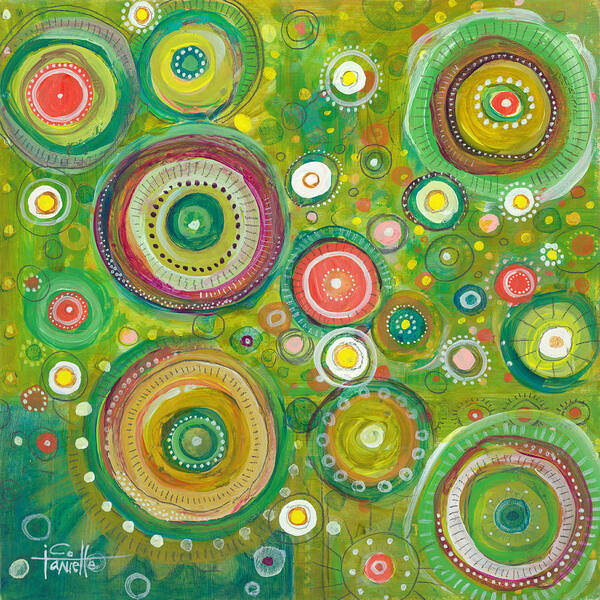 Beautiful Chaos Art Print featuring the painting Beautiful Chaos by Tanielle Childers