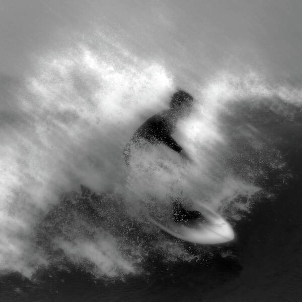 Surfer Art Print featuring the photograph Breaking The Waves by Michel Romaggi