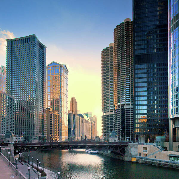 Chicago River Art Print featuring the photograph Chicago River by Photography By Aurimas Adomavicius