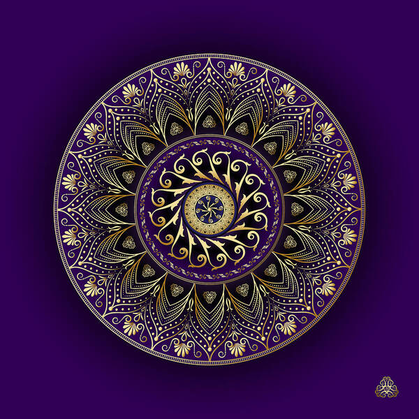 Mandala Art Print featuring the digital art Circumplexical No 4006 by Alan Bennington