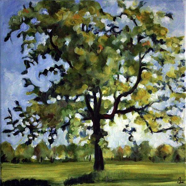 Landscape Art Print featuring the painting Common Tree #1 by Sarah Lynch