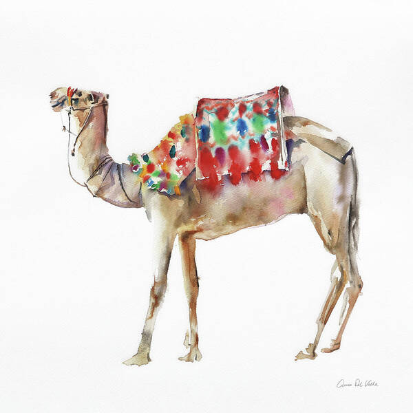 Animal Art Print featuring the painting Desert Camel II by Aimee Del Valle